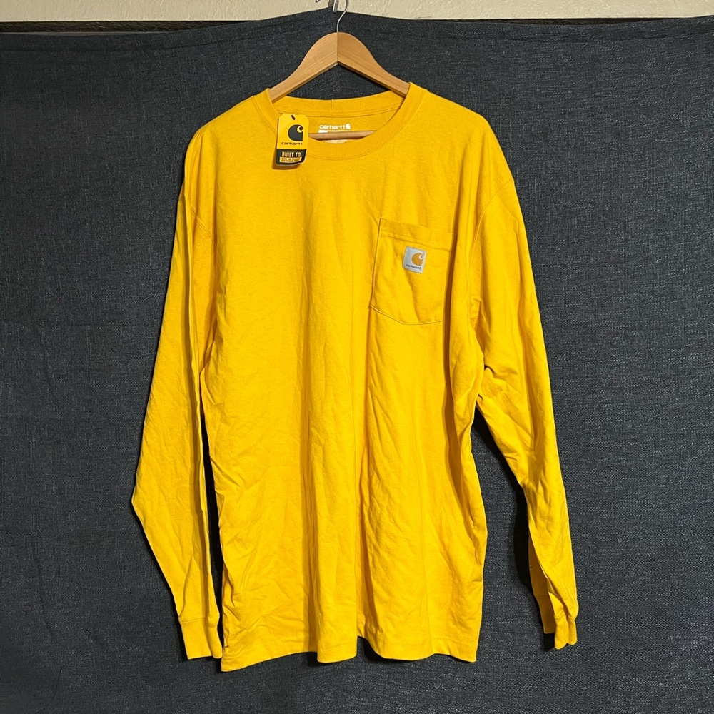 XL Yellow Carhartt Long sleeve